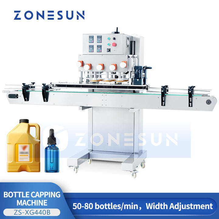 ZONESUN ZS-XG440B High-Speed Spindle Capping Machine for Spray & Twist-Off Bottles