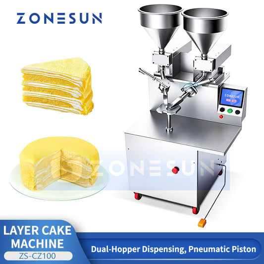 ZONESUN ZS-CZ100 Automatic Cake Icing Machine for Layer & Birthday Cakes