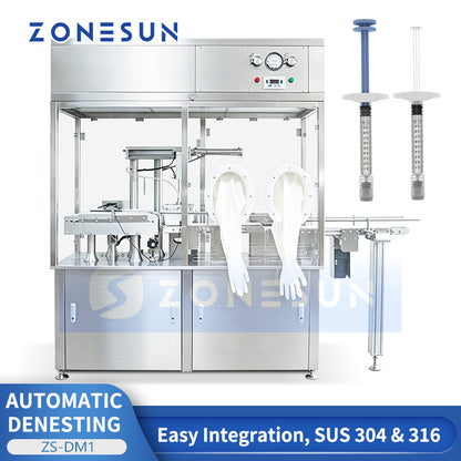 ZONESUN ZS-DM1 Automatic Syringe Denesting Machine for Prefilled Syringe Production Line