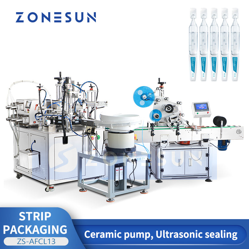 Monoblock Tech: ZONESUN ZS-AFCL13 Automatic Single Dose Strip Ampoule Filling & Ultrasonic Sealing