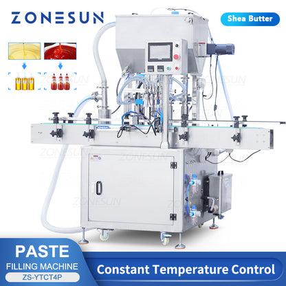 ZONESUN ZS-YTCT4P Automatic Constant Temperature Paste Filling Machine