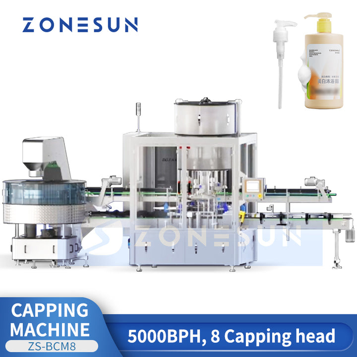 Zonesun ZS-BCM8 High Speed Pump Bottle Capping Machine