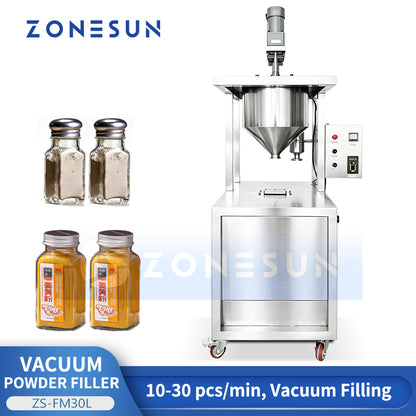ZONESUN ZS-FM30L Vacuum Powder Filling Machine for Ultra-Fine Powder
