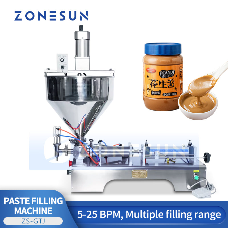 ZONESUN ZS-GTJ Pneumatic Paste Filling Machine for sauces, creams, gels