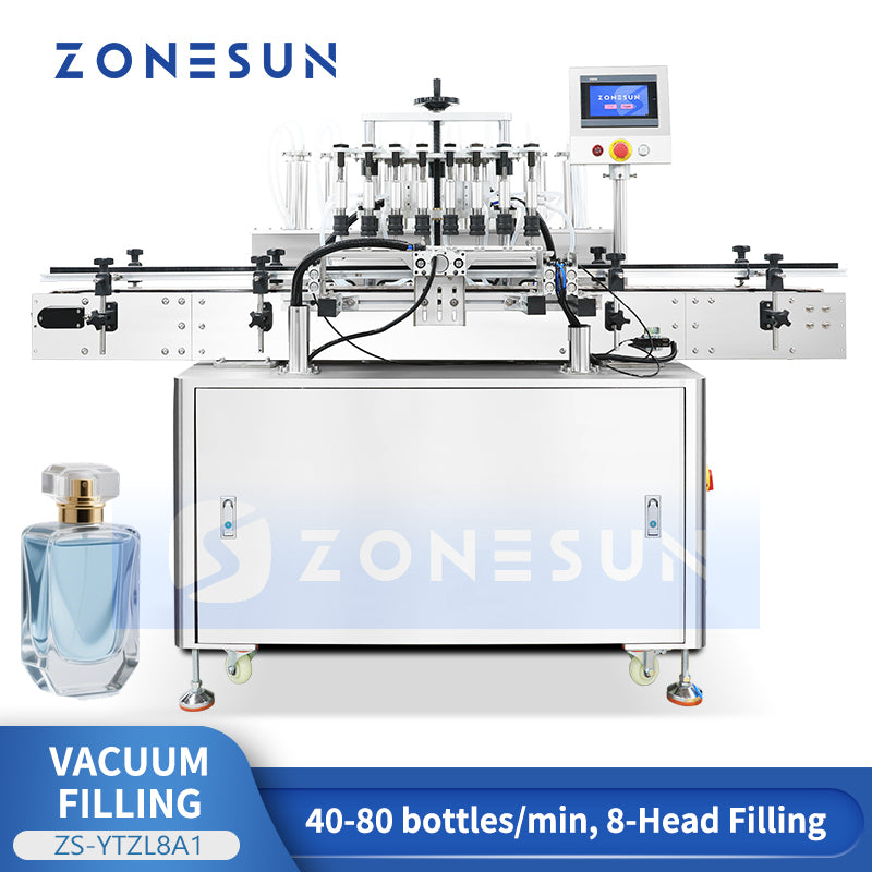 ZONESUN ZS-YTZL8A1 Automatic 8-Head Perfume Vacuum Filling Machine for Perfumes and Eyewash