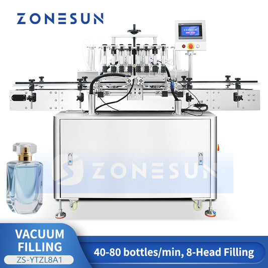 ZONESUN ZS-YTZL8A1 Automatic 8-Head Perfume Vacuum Filling Machine for Perfumes and Eyewash