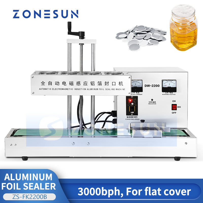 ZONESUN ZS-FK2200B Electromagnetic Induction Aluminum Foil Bottle Cap Sealing Machine