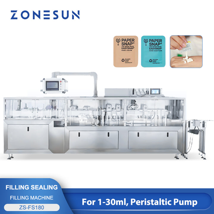 ZONESUN Snap-sachet Packaging Machine for Single Dose Portion Packs ZS-FS180