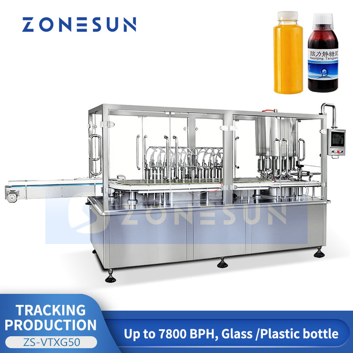 ZONESUN ZS-VTXG50 High-Speed Servo Tracking Filling & Capping Machine