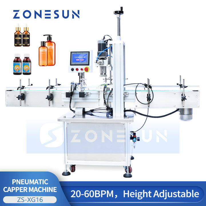 ZONESUN ZS-XG16 Automatic Bottle Capping Machine for Plastic & Glass