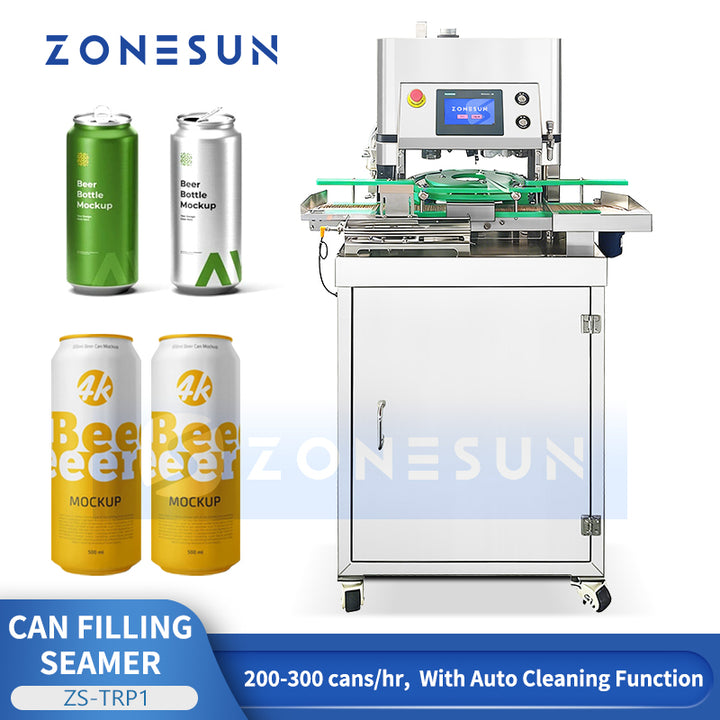 ZONESUN ZS-TRP1 Mobile Automatic Can Filling and Seaming Machine