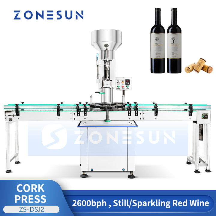 Zonesun ZS-DSJ2 Automatic Wine Bottles Corking Machine Cork Pressing Machine
