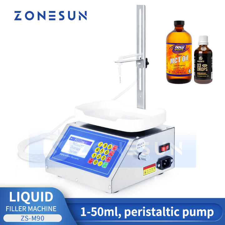 ZONESUN ZS-M90 1-10ml Semi Automatic Small Liquid Weighing Filling Machine
