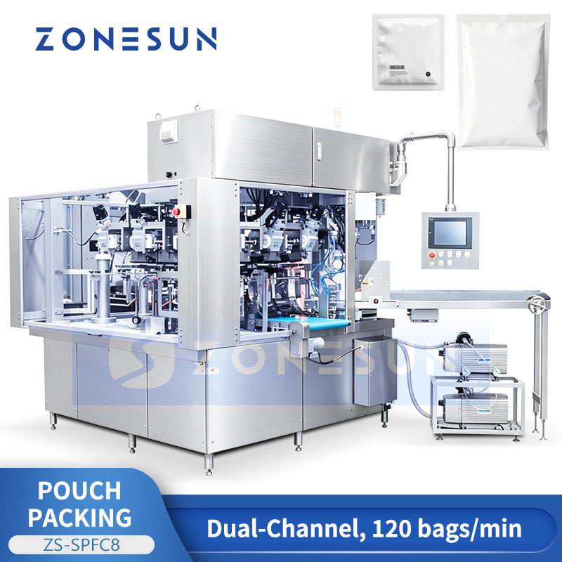 ZONESUN ZS-SPFC8 High-Speed Dual-Channel Premade Pouch Packing Machine