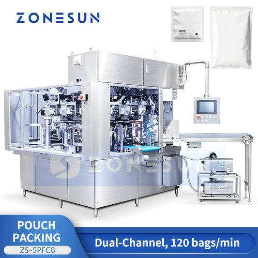 ZONESUN ZS-SPFC8 High-Speed Dual-Channel Premade Pouch Packing Machine