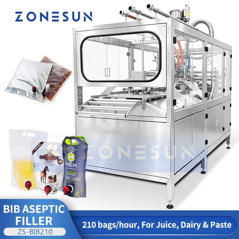 ZONESUN ZS-BIB210 Automatic Bag-in-Box Aseptic Filling Machine for Juice Dairy & Paste