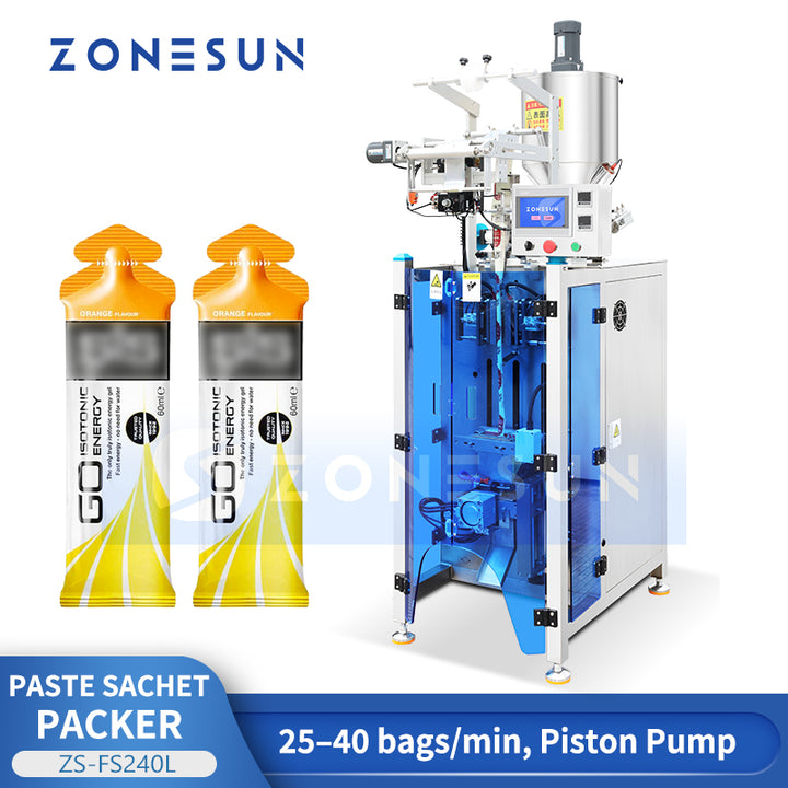 Zonesun ZS-FS240L  Automatic Irregular Pouch Stick Sachet Paste Filling and Sealing Machine