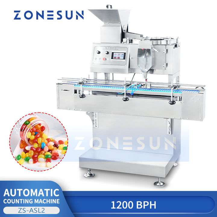 Zonesun ZS-ASL2 Automatic Candy Counter Capsule Granule Counting Filling Machine