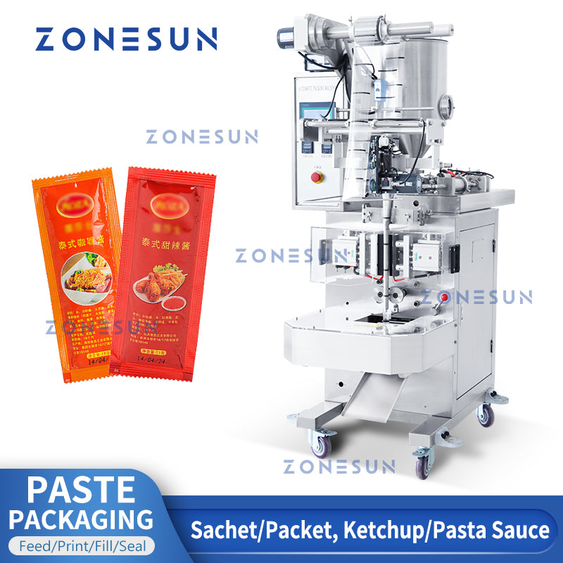 Automatic Paste Filling Sealing Machine With Date Printer