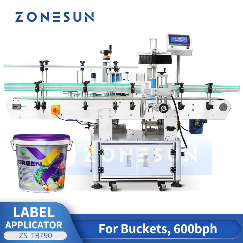 Zonesun ZS-TB790 Bucket Labeling Machine – Zonesun Auto Pack