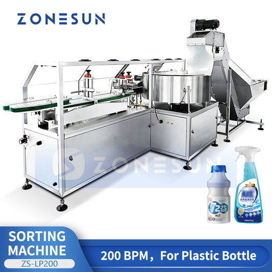 ZONESUN ZS-LP200 High-Speed Automatic Plastic Bottle Unscrambler