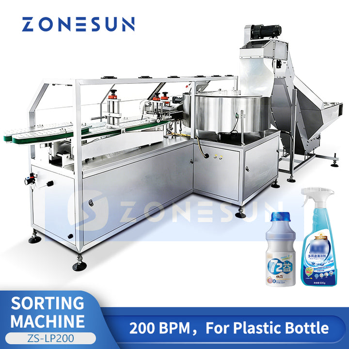 ZONESUN ZS-LP200 High-Speed Automatic Plastic Bottle Unscrambler