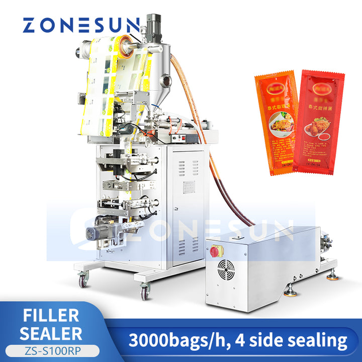 Zonesun ZS-S100RP VFFS Bagger with Feeding Pump