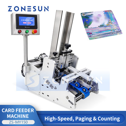 ZONESUN ZS-MY150 High-Speed Automatic Desktop Card Feeder Paging and Counting Machine
