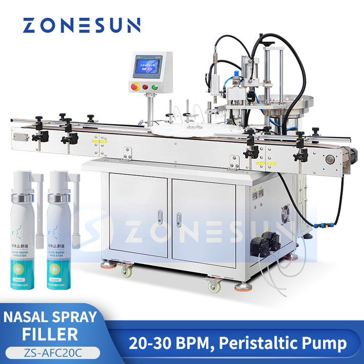 ZONESUN ZS-AFC20C Automatic Nasal Spray Filling and Crimping Machine