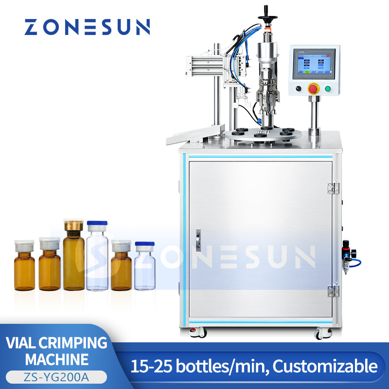 ZONESUN ZS-YG200A Semi-Automatic Vial Aluminum Cap Crimping Machine