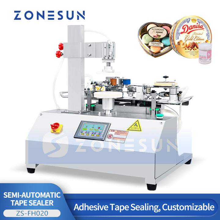 ZONESUN ZS-FH020 Semi-automatic Rotary Case Tape Sealing Machine