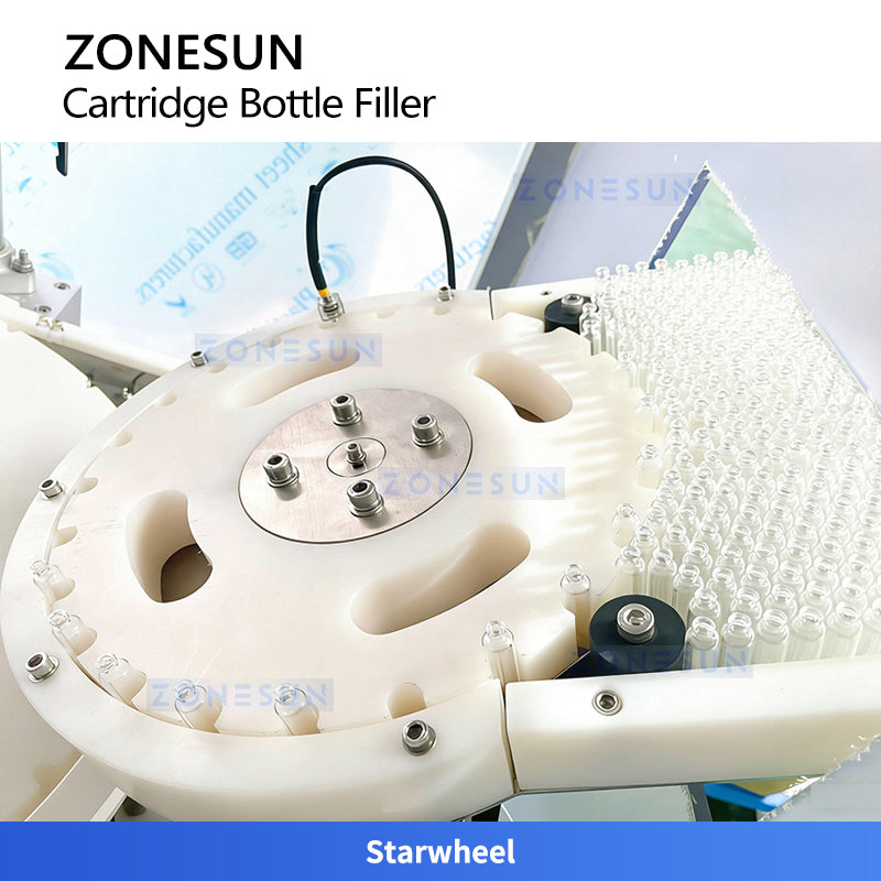 Precision Packaging: ZONESUN ZS-AFC60 Automatic Small Bottle Filling & Capping Machine for Cartridge