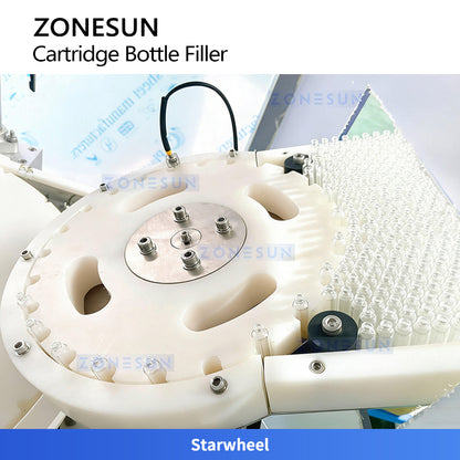 Precision Packaging: ZONESUN ZS-AFC60 Automatic Small Bottle Filling & Capping Machine for Cartridge