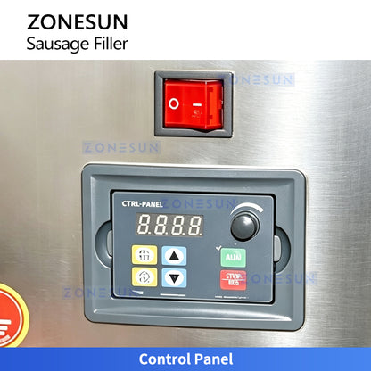 ZONESUN ZS-SFR1 Electric Sausage Filler for Hot Dogs, Salami & Sausage Production