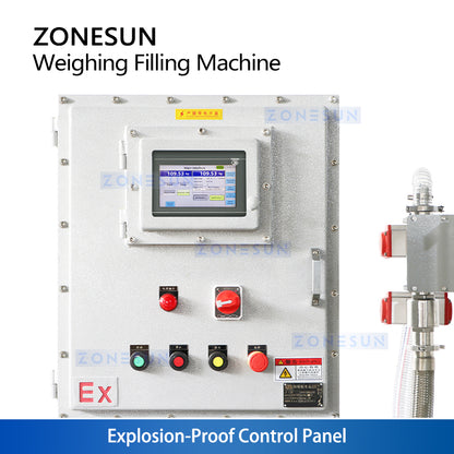 ZONESUN ZS-YTEXW2 Semi-Automatic Explosion-Proof IBC Tank Weighing Filling Machine for Chemical Liquids