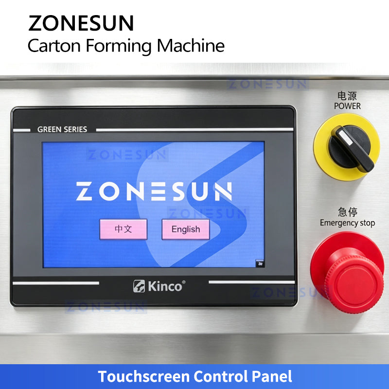 ZONESUN ZS-SEFM01 Semi-Automatic Carton Forming Machine for Paperboard Boxes