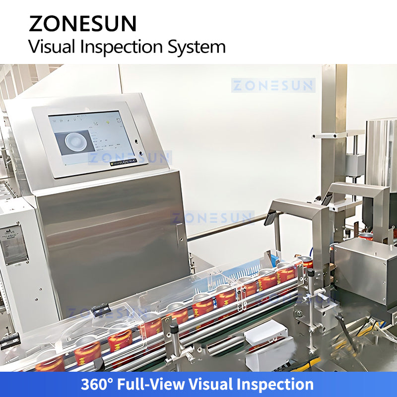Zero Defects: ZONESUN ZS-MD120 360° Visual Inspection System for PET Bottles & Aluminum Cans