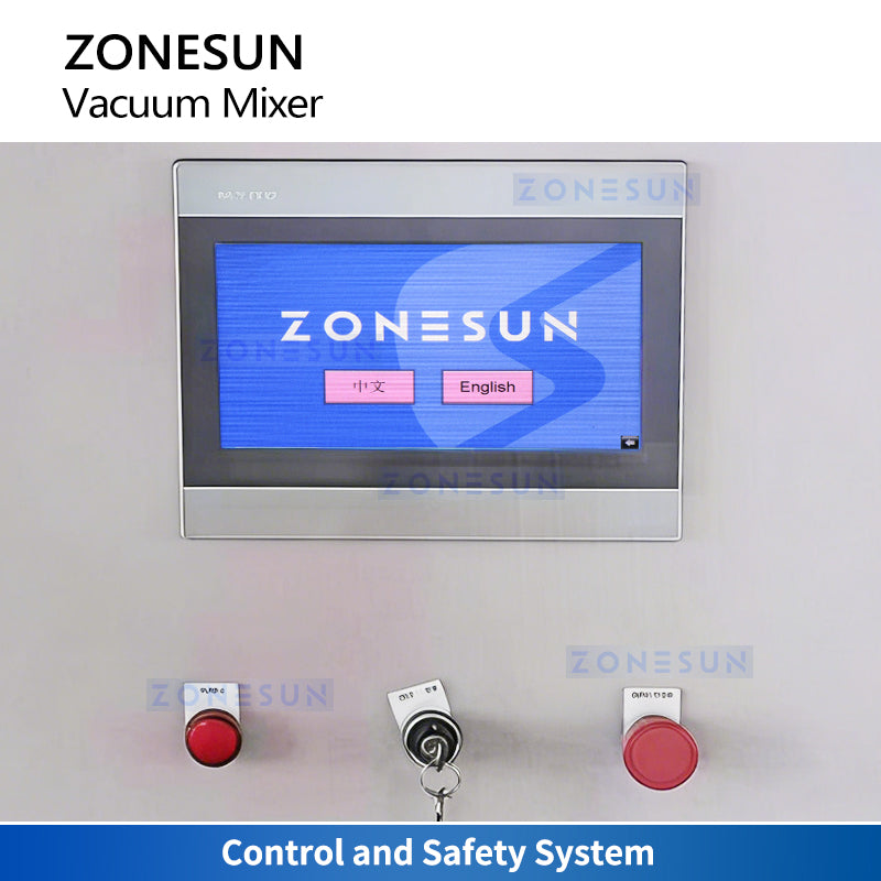 Powerful Mixing: ZONESUN ZS-VM50D Double Planetary Vacuum Mixer for Battery Slurry & Adhesives