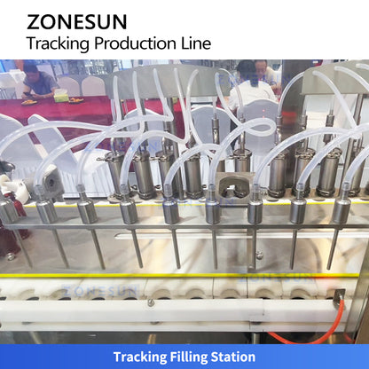 ZONESUN ZS-VTXG50: 7800BPH High-Speed Servo Tracking Liquid Filling & Capping Machine