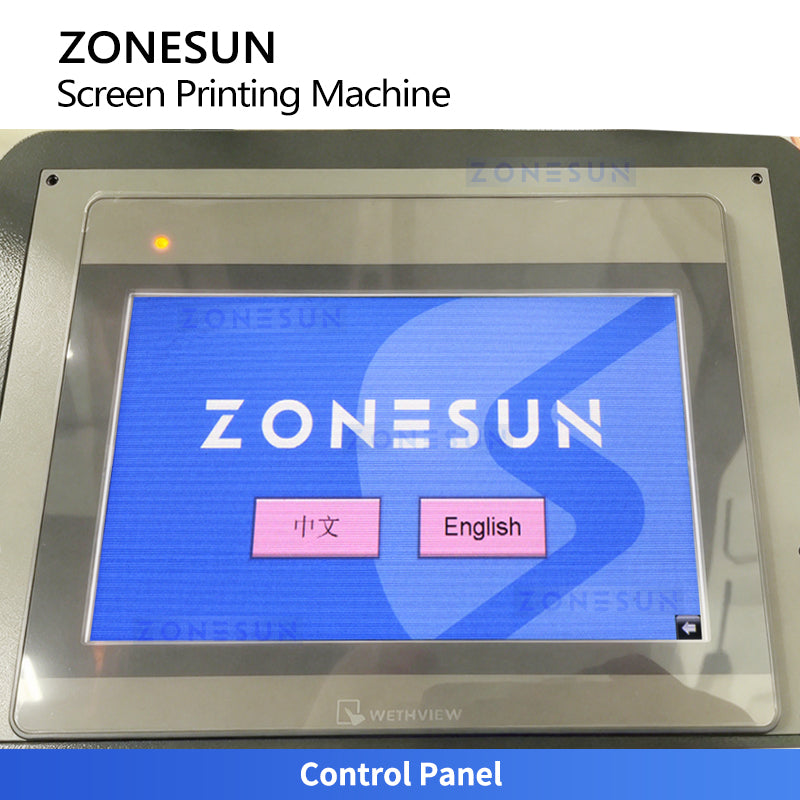 ZONESUN ZS-SWP5 Automatic Dual-Color Screen Printing Machine for Bottles with Flame Treatment and UV Curing