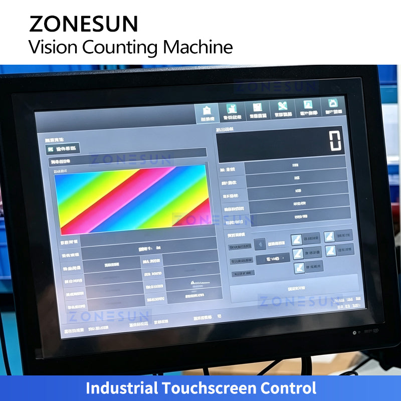 ZONESUN ZS-FSCS06 Automatic Screw Fastener CCD Vision Counting and Bagging Machine