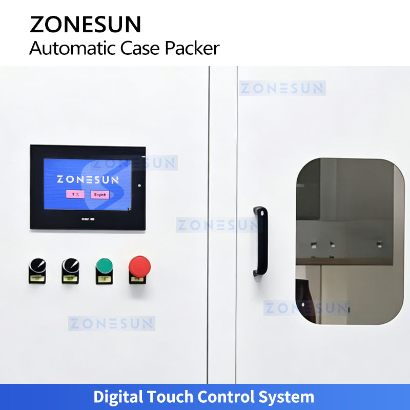 High Efficiency: ZONESUN ZS-CSPM6 Automatic Servo Bottle Case Packer Machine for Packaging Lines