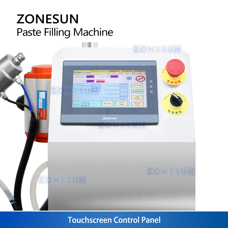 ZONESUN ZS-WCHJ1C Automatic Wax Petroleum Jelly Paste Filler with Heater and Mixer