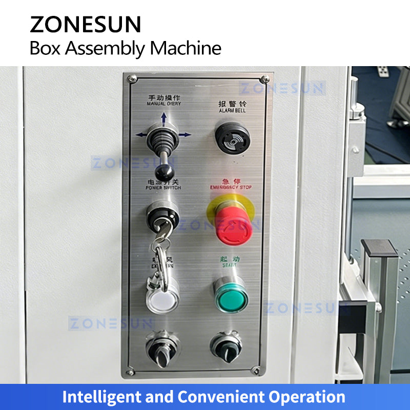 High Precision: ZONESUN ZS-DHP450 Automatic Rigid Box Forming Machine for Premium Gift & Tech Boxes