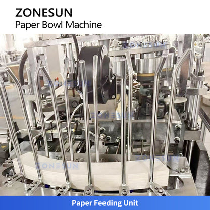 ZONESUN ZS-YB2000 Automatic Paper Bowl Forming Machine for Fast Food, Takeaway and FMCG Packaging