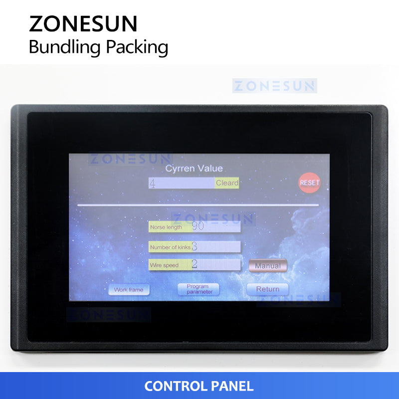 ZONESUN ZS-WTKZ3 Automatic Electric Wire Strapping Machine for Food Bags and Power Cords
