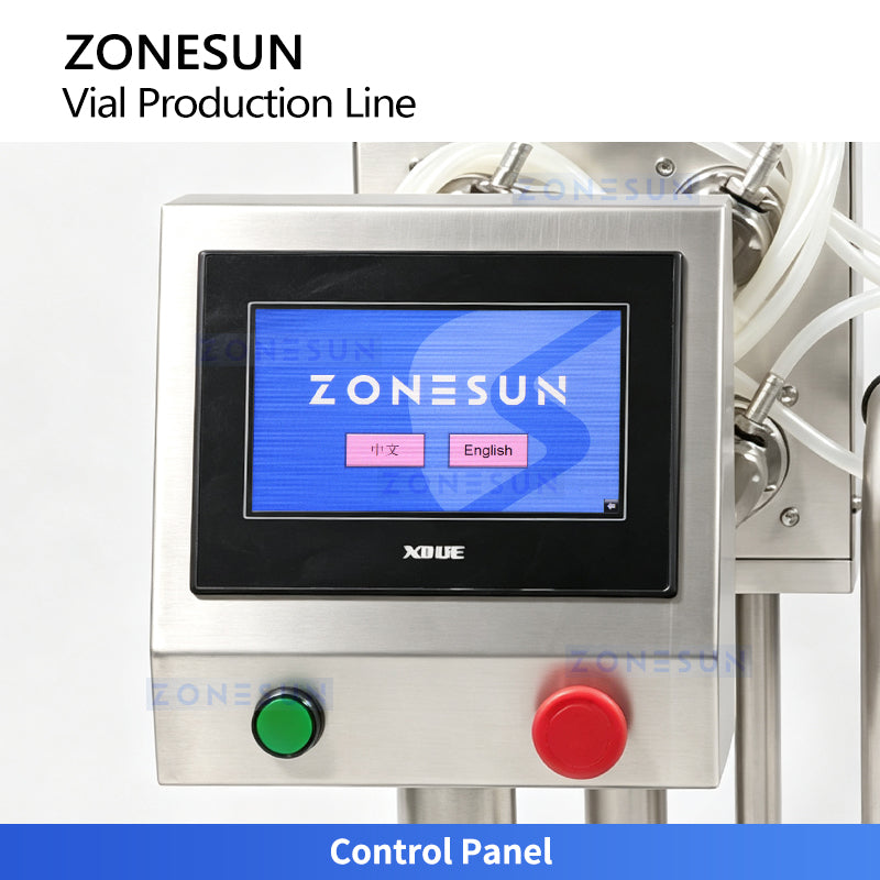 ZONESUN ZS-AFC18 Automatic Dual-Station Vial Filling and Crimp Capping Production Line