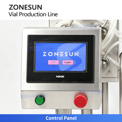 ZONESUN ZS-AFC18 Automatic Dual-Station Vial Filling and Crimp Capping Production Line