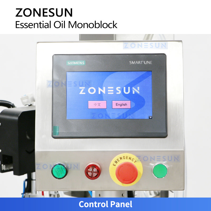 Monoblock System: ZONESUN ZS-AFC52 Essential Oil Filling, Stoppering&Capping Machine Production Line