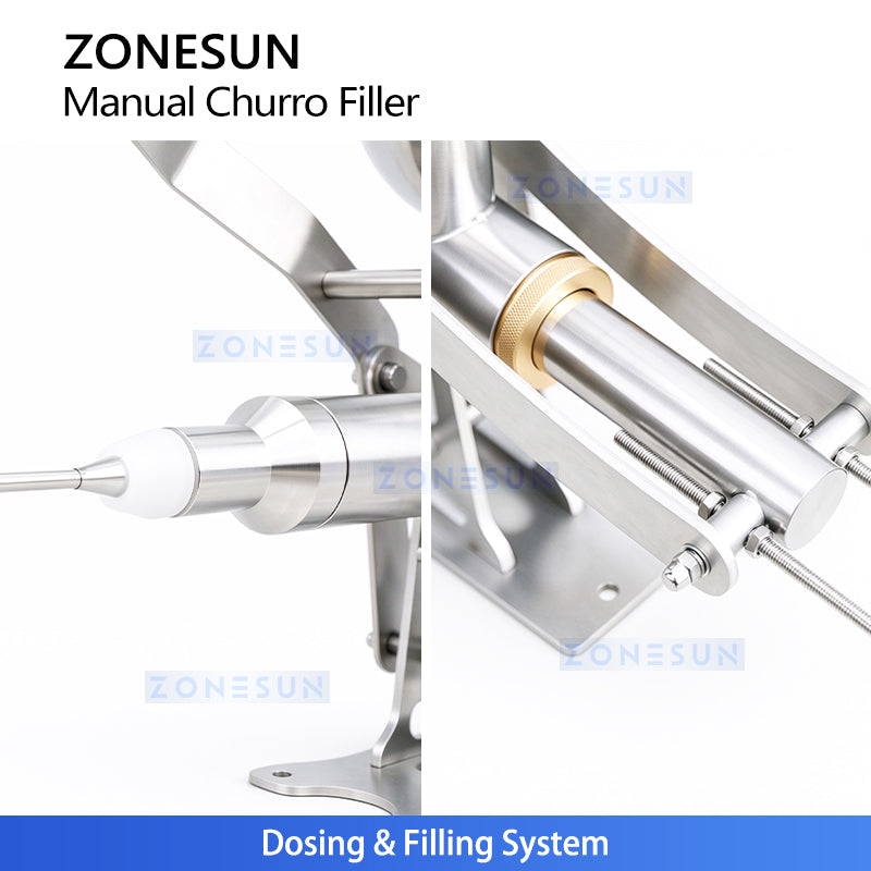 ZONESUN ZS-CZI4 Manual Cake Depositor Pastry Injector for Donuts, Churros, Cakes, Bread Paste